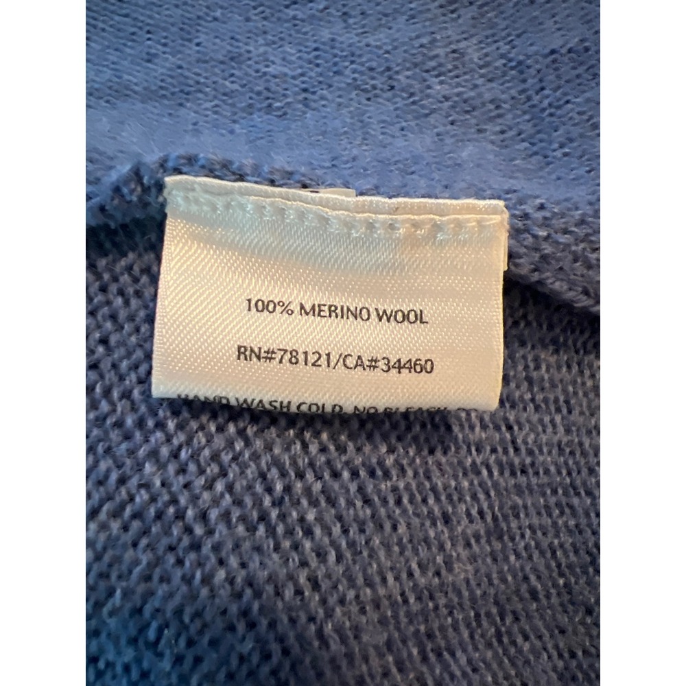 Eileen Fisher 2X Merino Wool Open Front Cardigan Roll Neck Italian Yarn Sweater - Picture 4 of 5